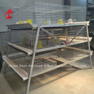 ISO Battery Type Breeding Cage ، قفص دجاج من 3 طبقات لمزرعة الدواجن Iris